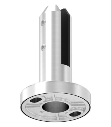 Pince à verre inox duplex pour garde-corps piscine verre 12 mm