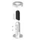 Pince à verre inox duplex pour garde-corps piscine verre 12 mm