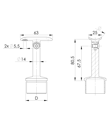 Garde-corps de muret inox à câbles – rehausse 60 cm