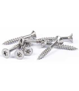 Vis à bois inox A2 A4 tête fraisée disponibles en plusieurs dimensions