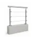 Garde corps de muret inox