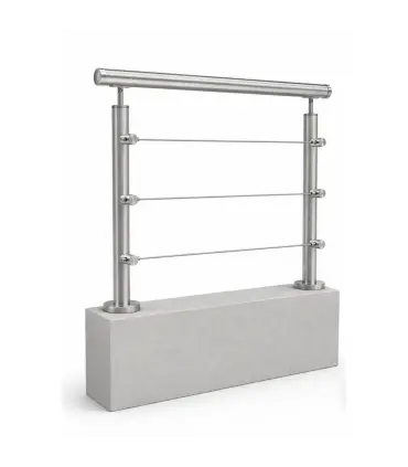 Garde corps de muret inox