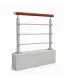Garde corps de muret lisse sapelli