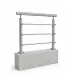 Garde corps de muret lisse inox