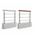 Garde corps de muret lisse inox sapelli