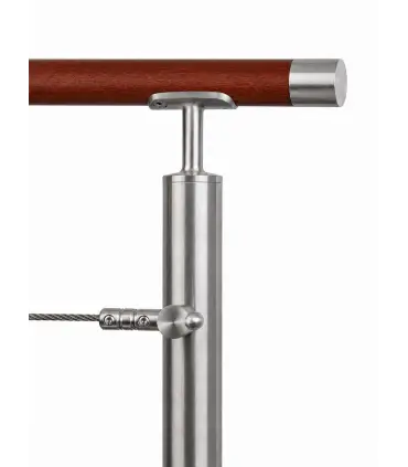 Garde-corps de muret inox à câbles – rehausse 60 cm