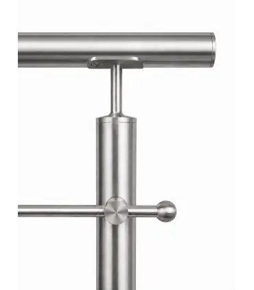 Garde-corps de muret inox à lisses – rehausse 60 cm