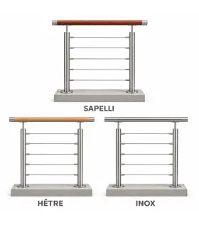 Garde-corps inox à câbles ligne droite – dès 100 €/ml