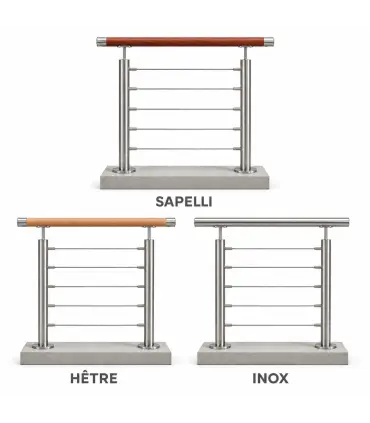 Garde-corps inox à câbles ligne droite – dès 100 €/ml