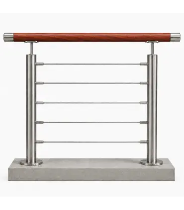 Garde-corps inox à câbles ligne droite – dès 100 €/ml