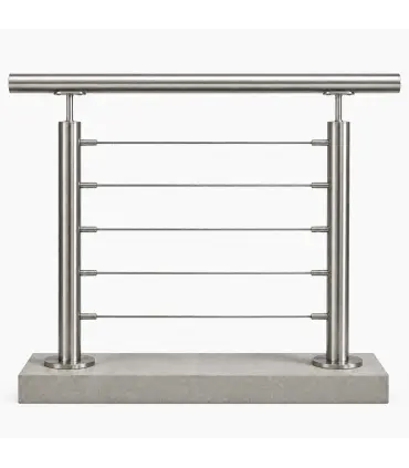 Garde-corps inox à câbles ligne droite – dès 100 €/ml