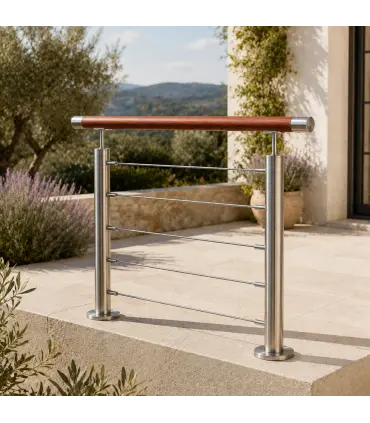Garde-corps inox à câbles ligne droite – dès 100 €/ml