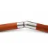 Connecteur orientable inox pour main courante bois
