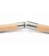 Connecteur orientable inox pour main courante bois