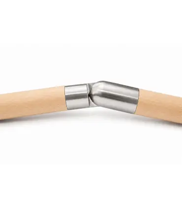 Connecteur orientable inox pour main courante bois
