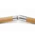 Connecteur orientable inox pour main courante bois