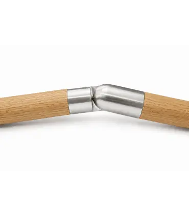 Connecteur orientable inox pour main courante bois