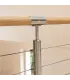Connecteur inox A4 pour main courante bois – garde-corps