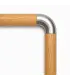 Connecteur coude 90° inox pour main courante bois