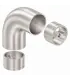 Connecteur coude 90° inox pour main courante bois