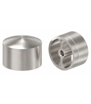 Embout bombé inox pour main courante en bois
