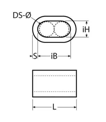 Manchon inox A4 Ø2 à 6 mm – Sertissage de boucle sur câble