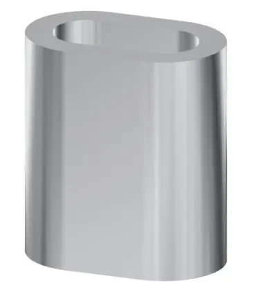 Manchon inox A4 Ø2 à 6 mm – Sertissage de boucle sur câble