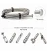 Câble inox 4 mm 7x7 serti bombé 1 côté – A4 garde-corps