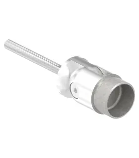 Support articulé inox à sceller Ø42,4 – mur, limon ou poteau, A2