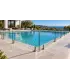 Pince à verre inox au sol pour piscine – verre 12 mm, duplex 2205