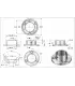 Support main courante inox Ø42,4 mm – platine murale ou sol A2/A4