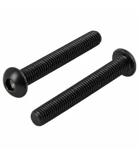 Vis TBHC inox noir A4 ISO 7380 – tête bombée noire M4 à M6