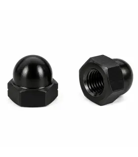 Écrou borgne inox noir A4 DIN 1587 – écrou borgne noir M4 à M12