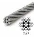 Câble inox 5 mm 7x7 serti bombé 1 côté – A4 garde-corps