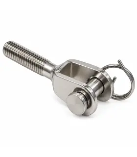 Mini chape filetée inox A4 M6, M8 – pas à droite ou à gauche