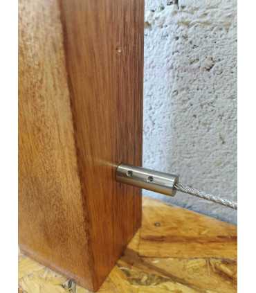 Tendeur câble traversant poteau inox