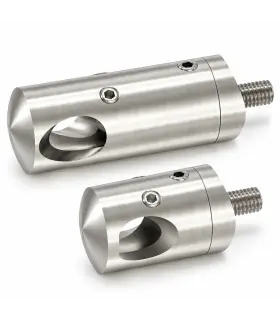 Support de lisse d'angle 90° inox A4 Ø12 – poteau Ø42,4