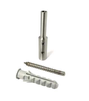 Tendeur câble à visser mur/bois - Inox A2