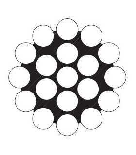 Câble rigide inox A4 1x19 au mètre linéaire