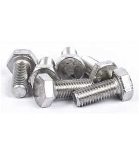 Vis à tête hexagonale filetage total inox A4-Marine