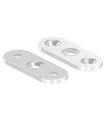 Plaque de retenue de main courante plat inox A2