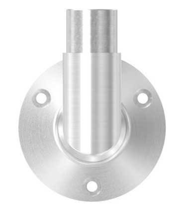 Platine murale angle 90° inox A2 pour tube 42