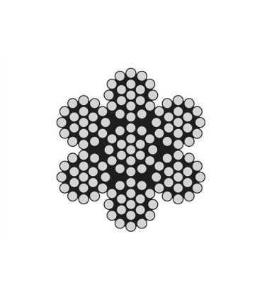 24 mètres câble extra souple 7x19 inox A4