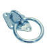 Pontet sur platine losange avec anneaux inox A2