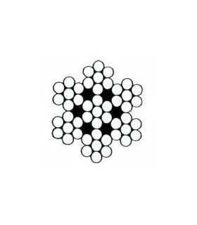 Câble souple inox A4 7x7 au mètre linéaire