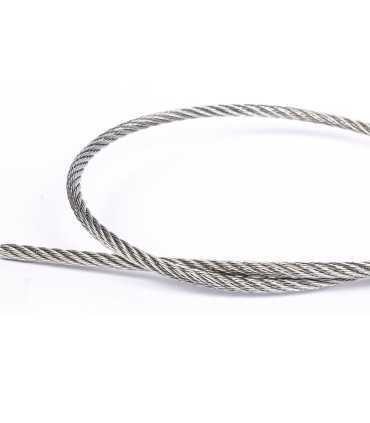 Souplesse du câble inox 7x7 – compromis idéal entre flexibilité et résistance mécanique.