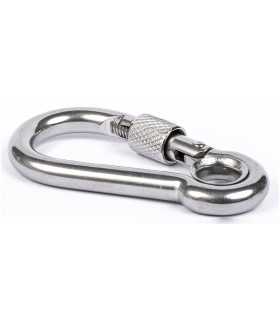 Mousqueton à oeil à visser A4 marine