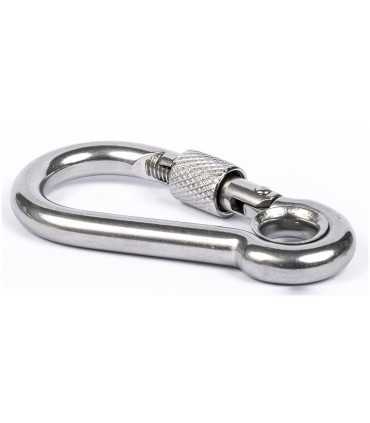 Mousqueton à oeil à visser A4 marine