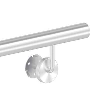 Détail platine inox A2 – Cache décalé pour visualisation de la fixation