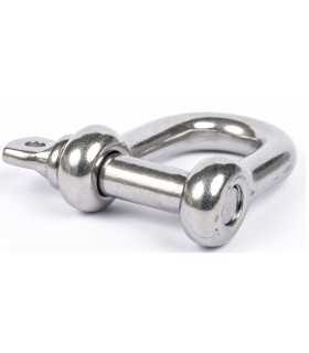 Manille droite inox A4 316 marine pour amarrage et mouillage en environnement salin